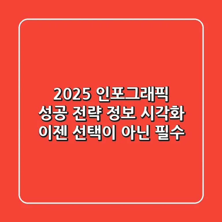 2025 인포그래픽 성공 전략: 정보 시각화, 이젠 선택이 아닌 필수!