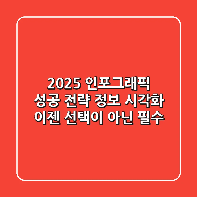 2025 인포그래픽 성공 전략: 정보 시각화, 이젠 선택이 아닌 필수!